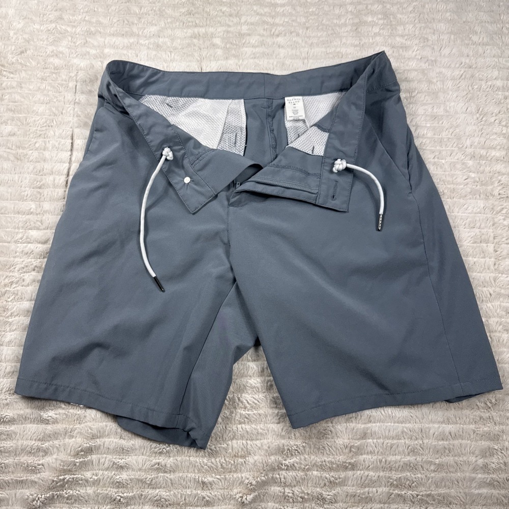 Normal Brand Mens‎ Shorts 33x8" Blue/Gray Active Golf Quick Dry Drawstring